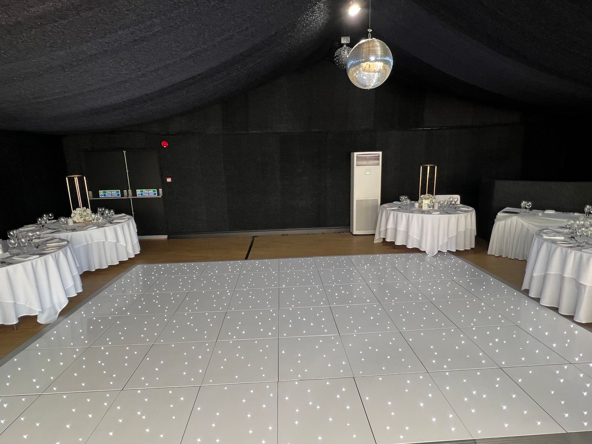 fennes white starlight led dance floor hire