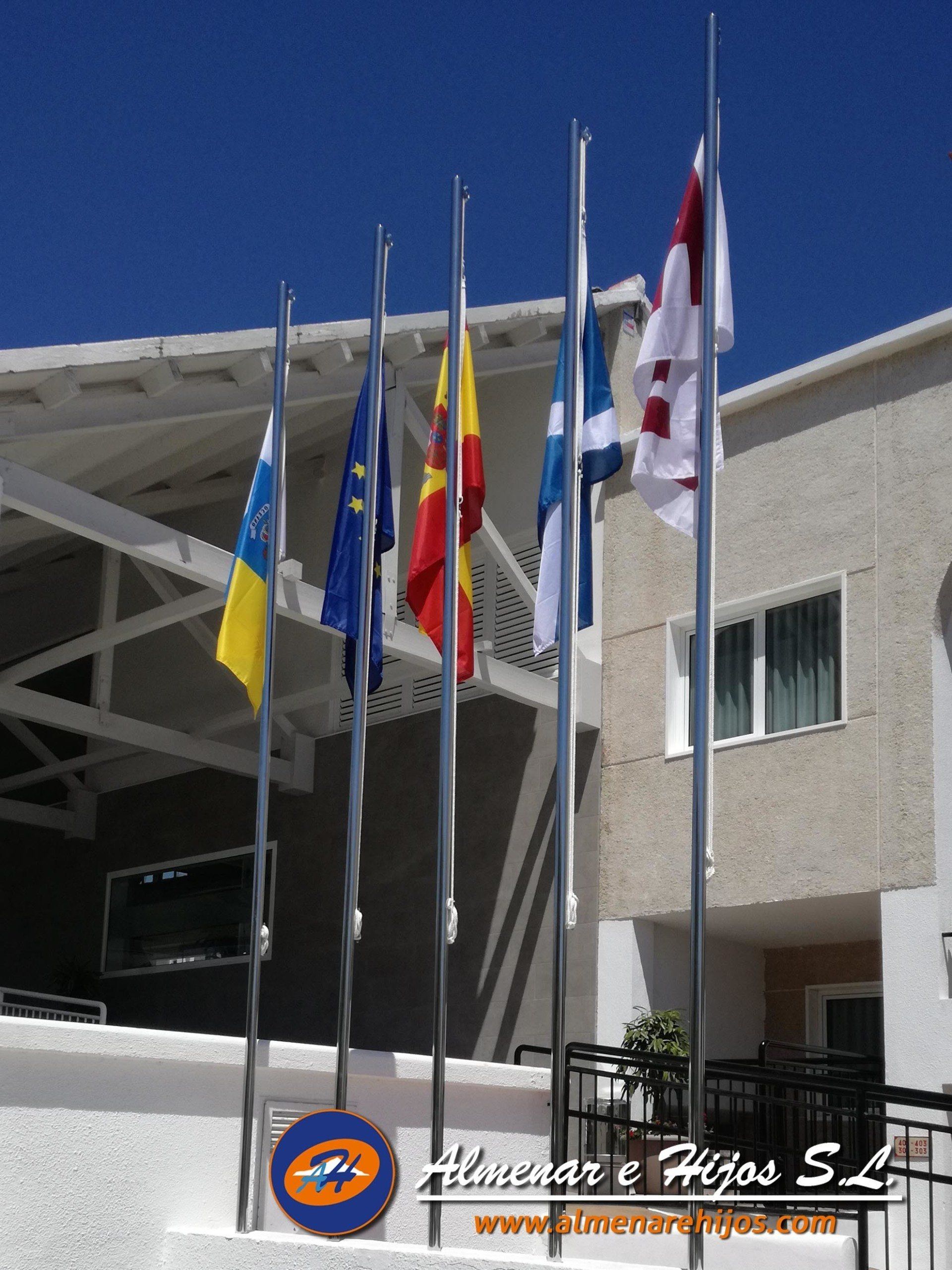 Acero Inoxidable mástil para bandera