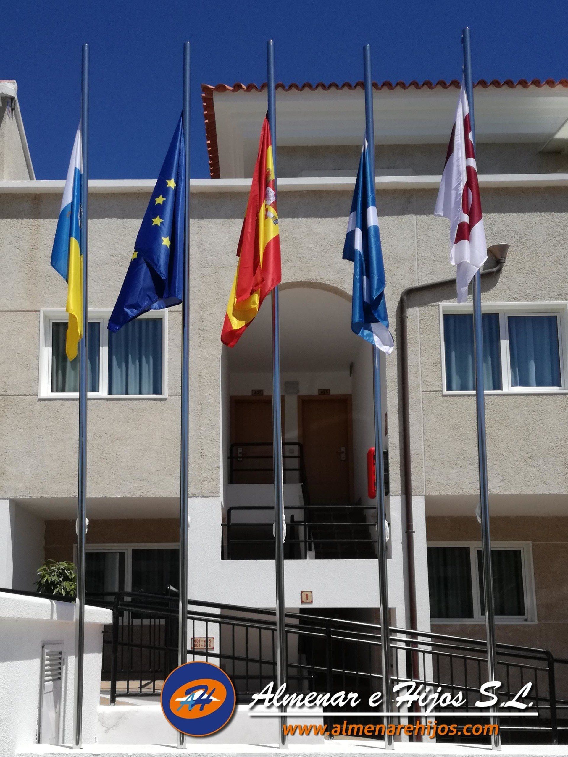 Acero Inoxidable mástil para bandera