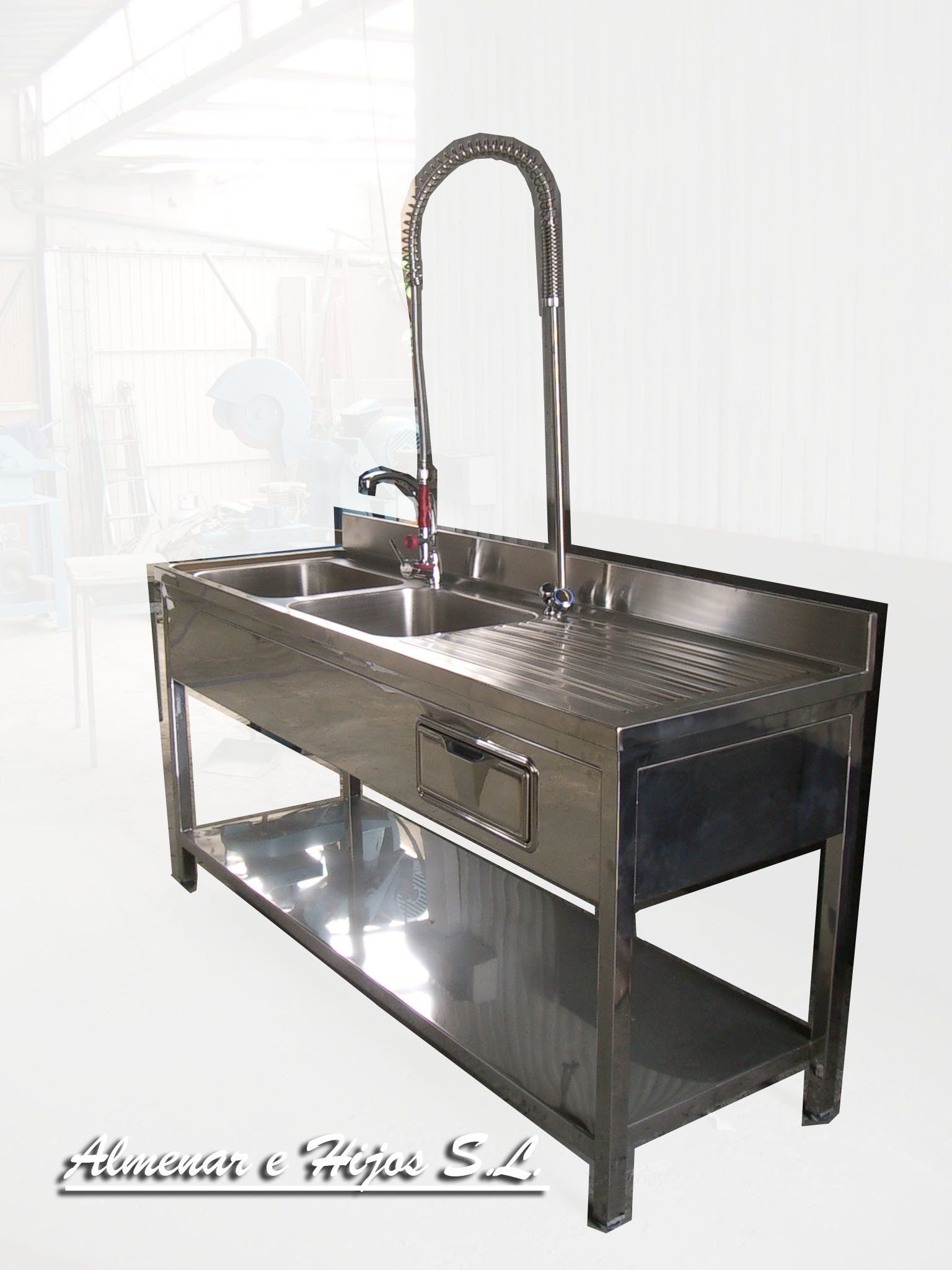 Acero inoxidable mobiliario