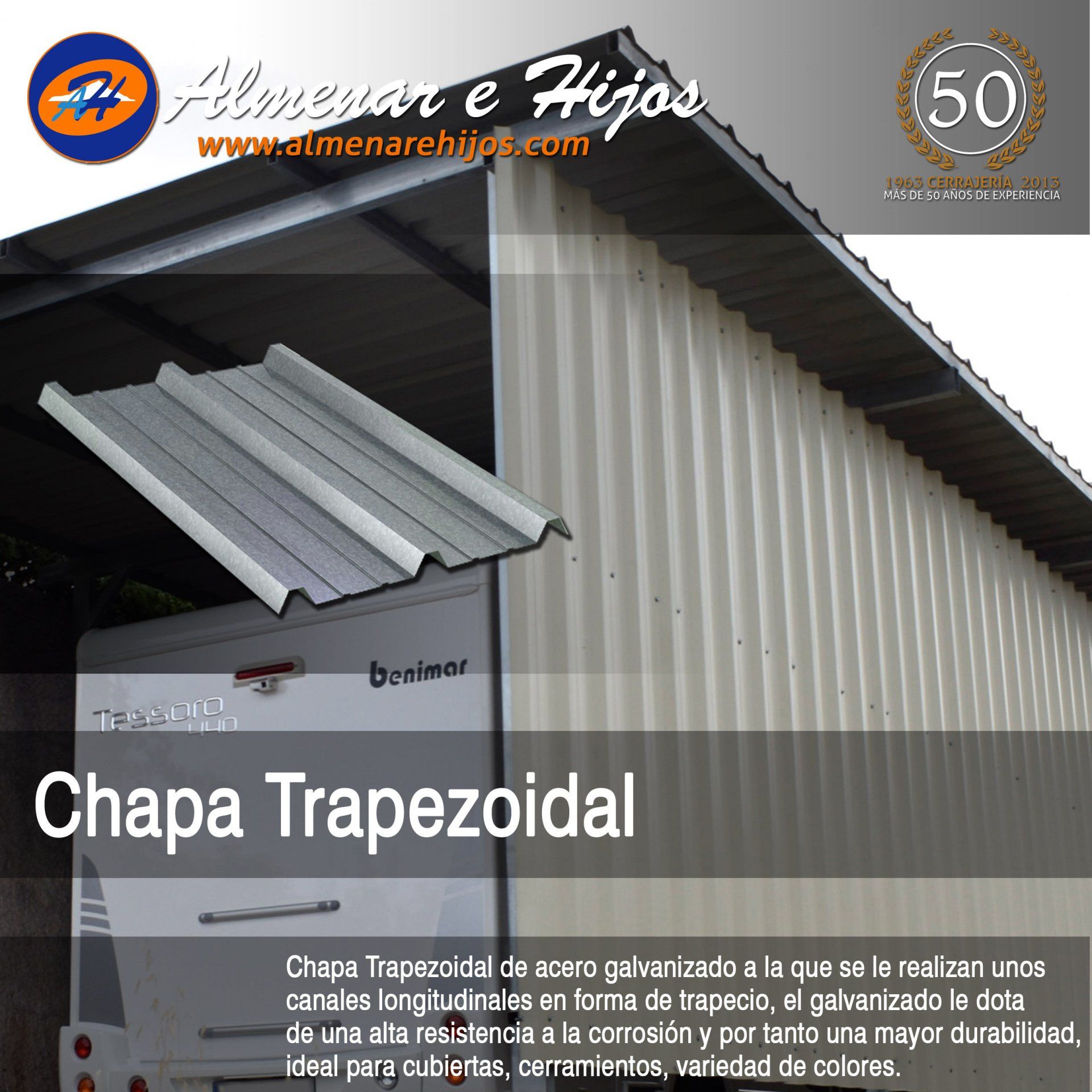 Lama Trapezoidal para cubiertas