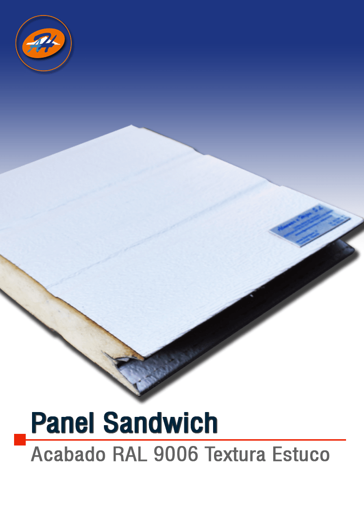 Panel Sandwich acabado estuco