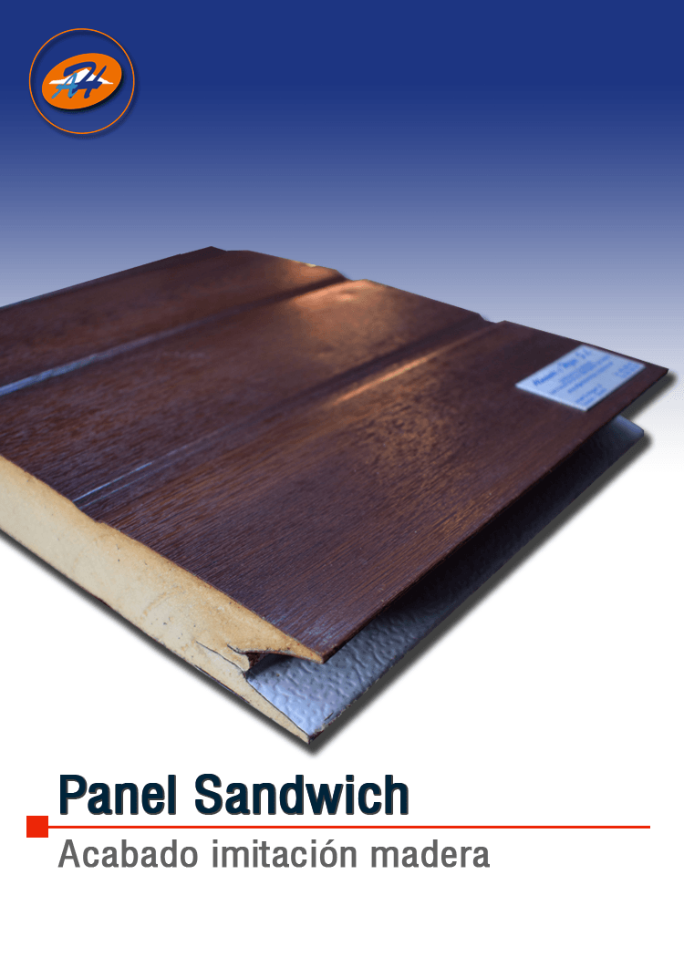 Panel Sándwich imitación Madera