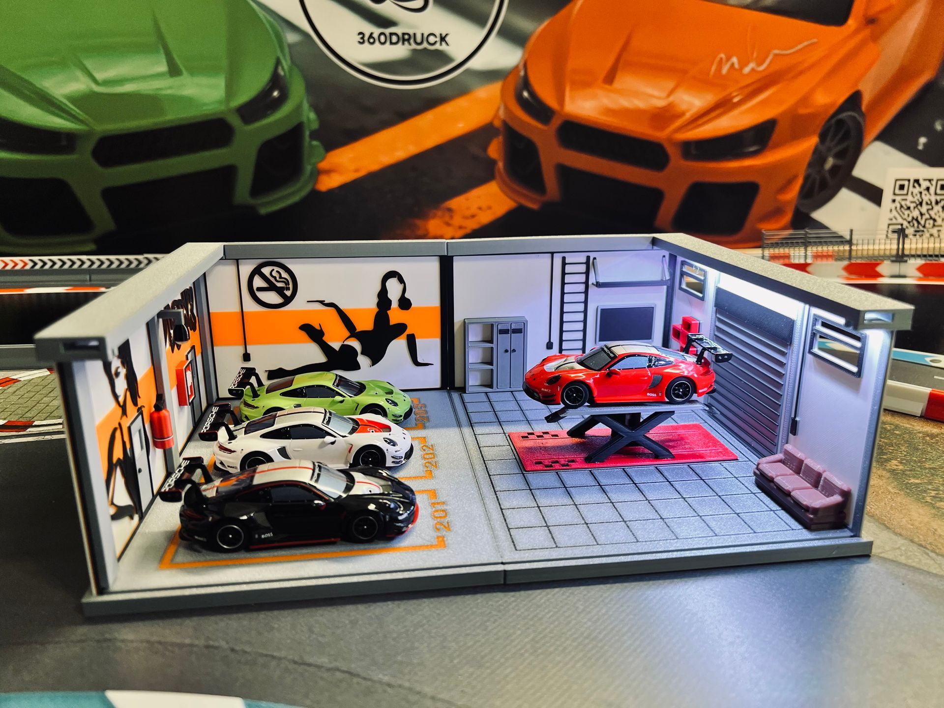 Diorama kompatibel mit Carrera und DR!FT