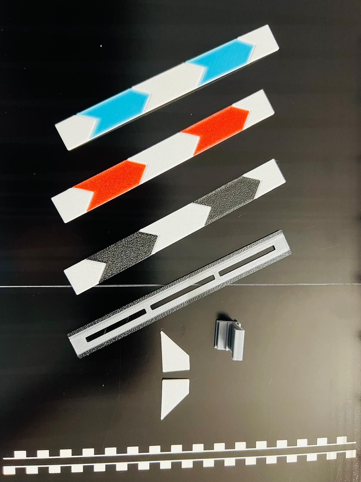 Banden Streckenbegrenzungen kompatibel mit Carrera Hybrid 1:50