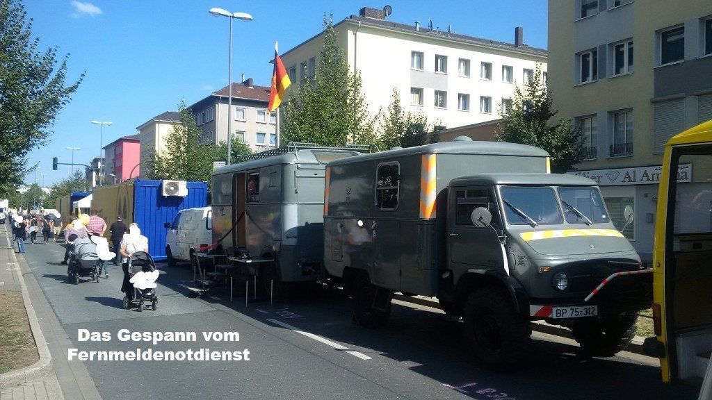 Das Gespann vom Fernmeldenotdienst