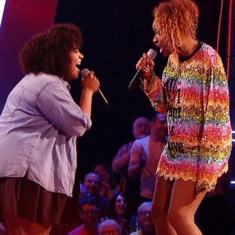 Nicole Dennis with Jennifer Hudson