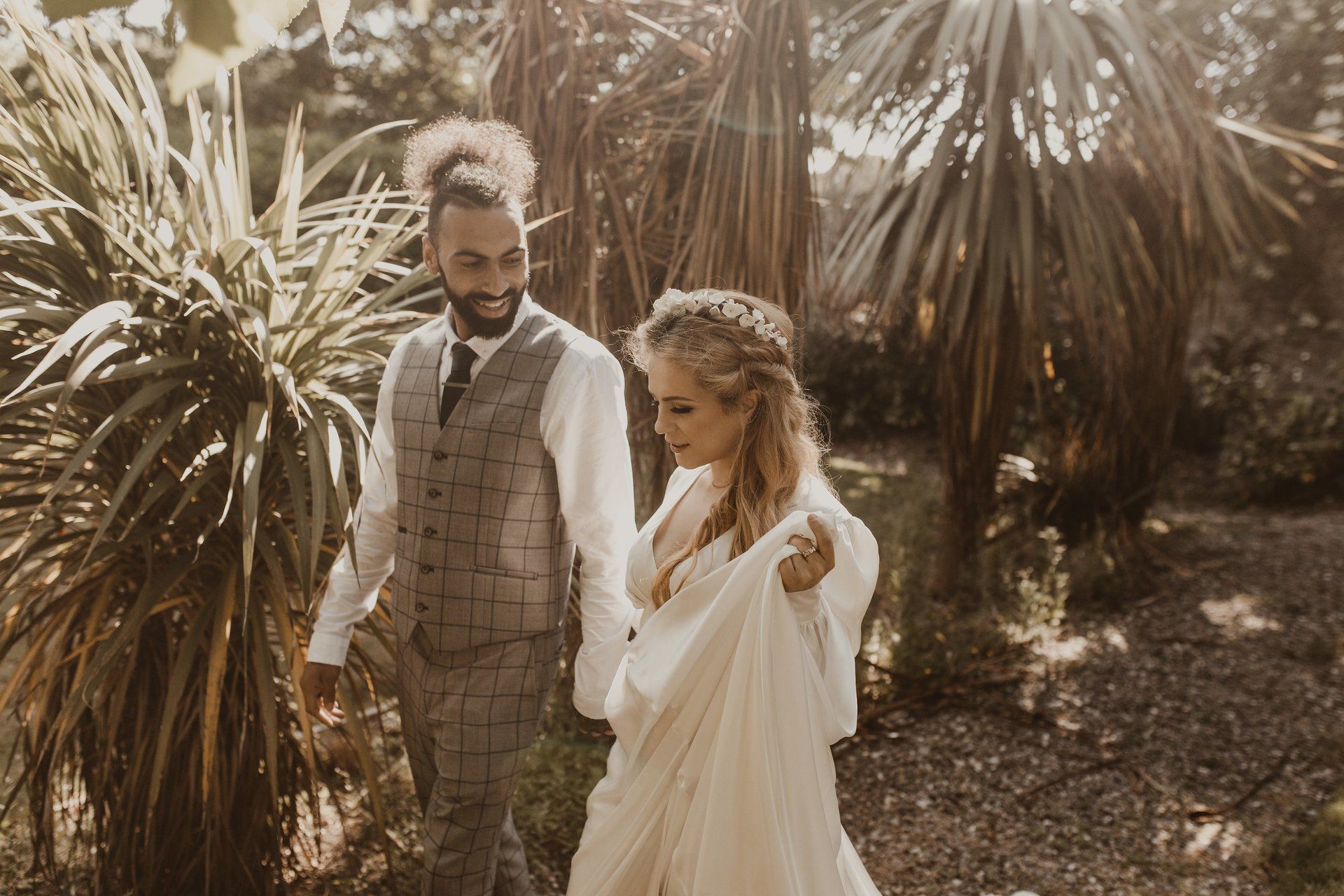 bohemian wedding hair stylist north wales