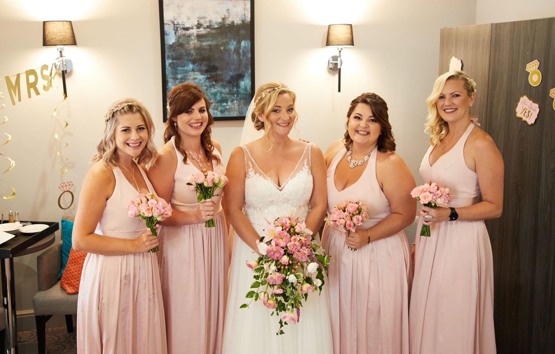 bridal party hair and makeup chester