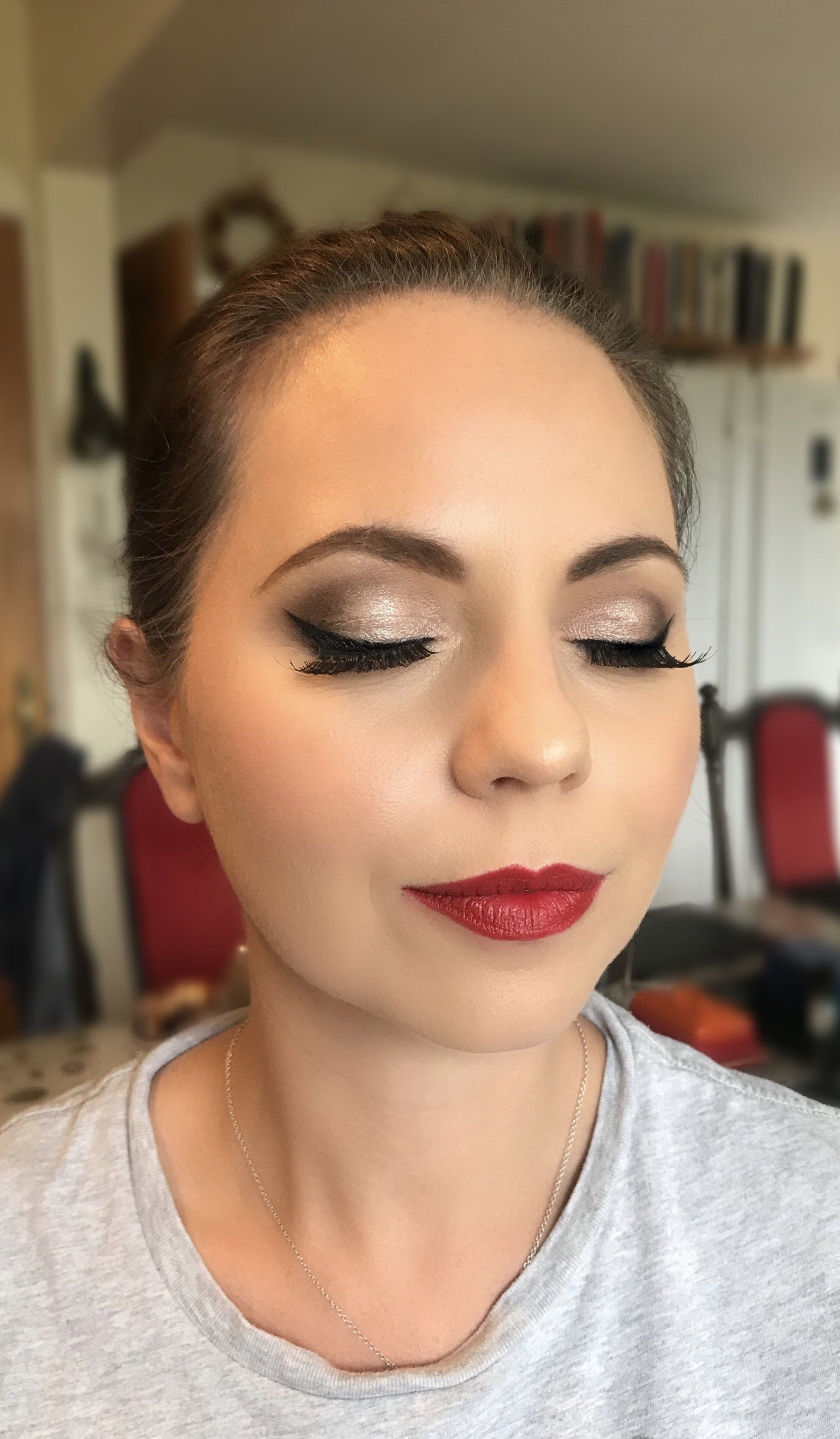 wedding reception makeup
