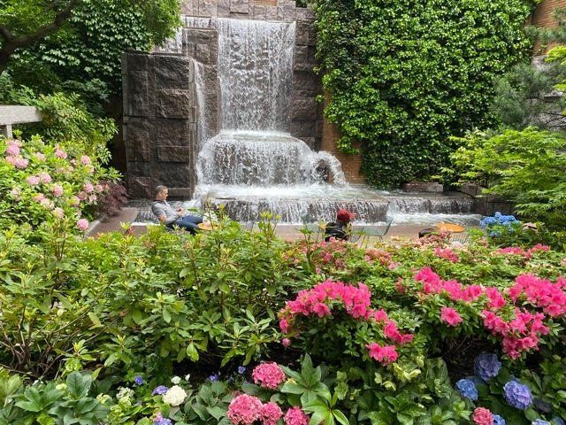 Waterfall in Greenacre Park