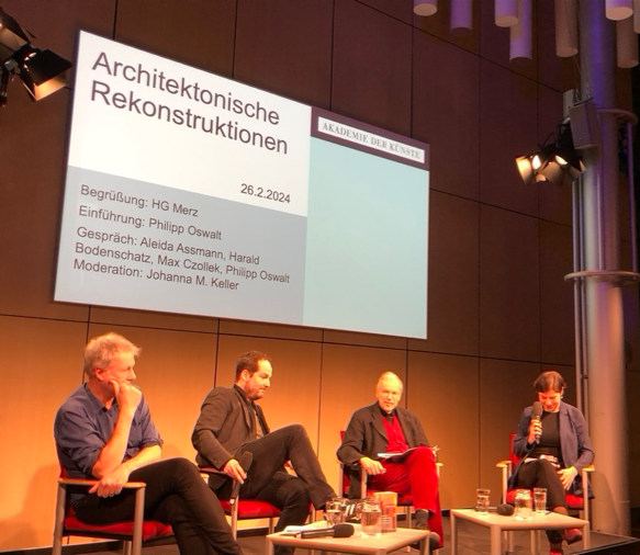 Podiumsgespräch  „Architektonische Rekonstruktionen“  am 26.2. in der Berliner Akademie der Künste