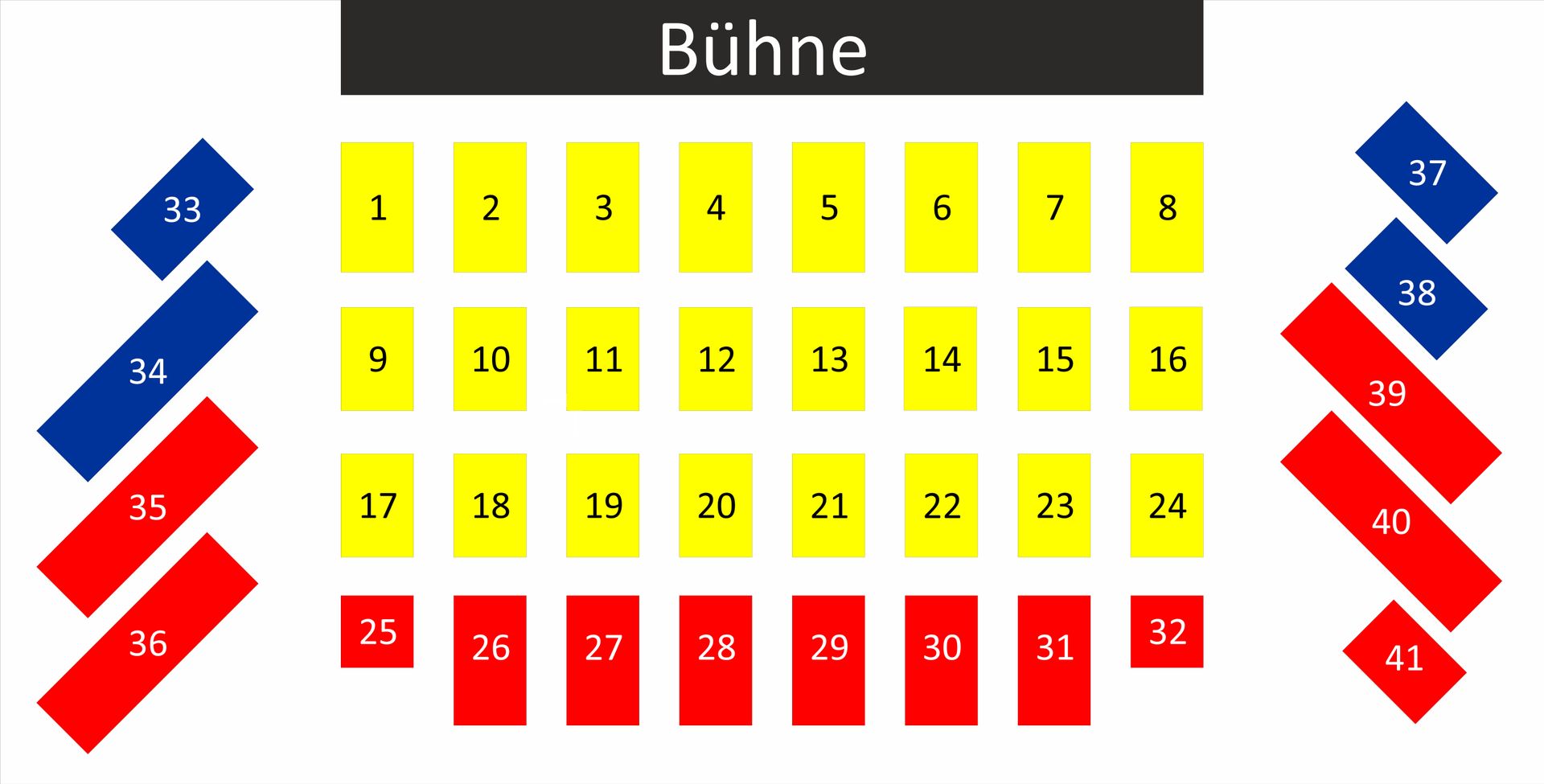 Theaterbestuhlung Hugenottenhalle