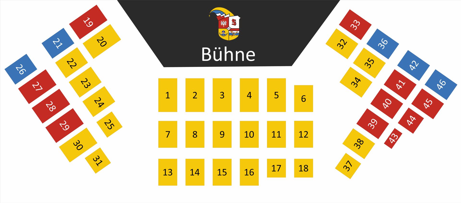 Sitzplan Saalbau Bornheim