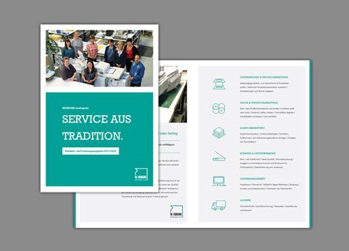 druckerei broschüre