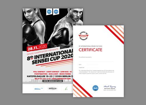 sensei kampfsport plakat