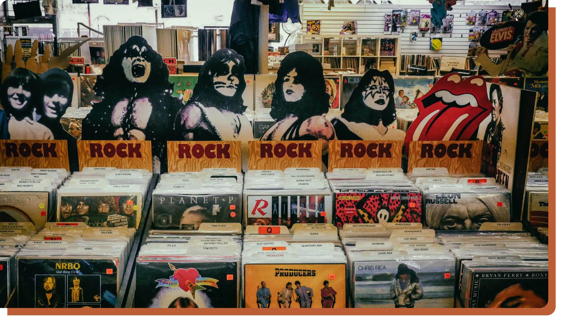 Plattenladen - Abteilung für Rockmusik Plattenladen - Abteilung für Rockmusik