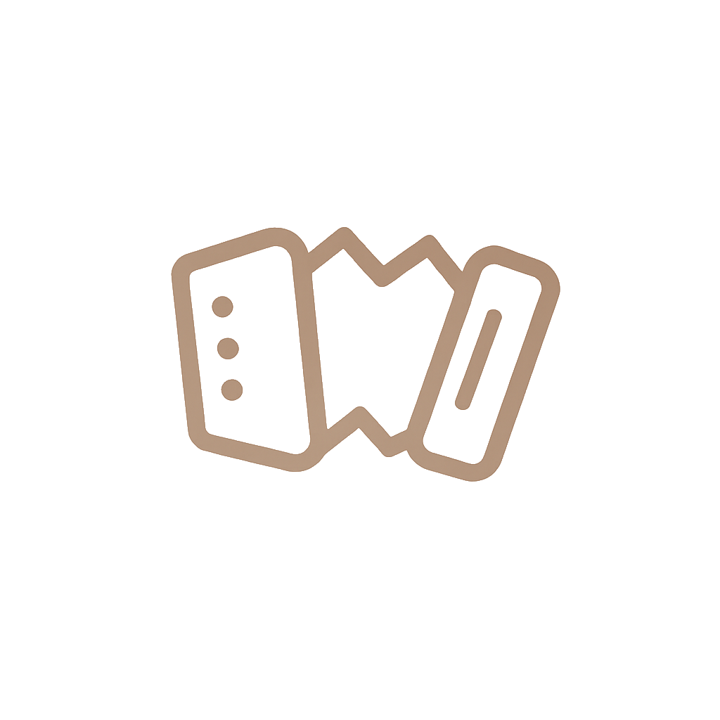 Icon für deutsche Musik in Form eines Akkordeons