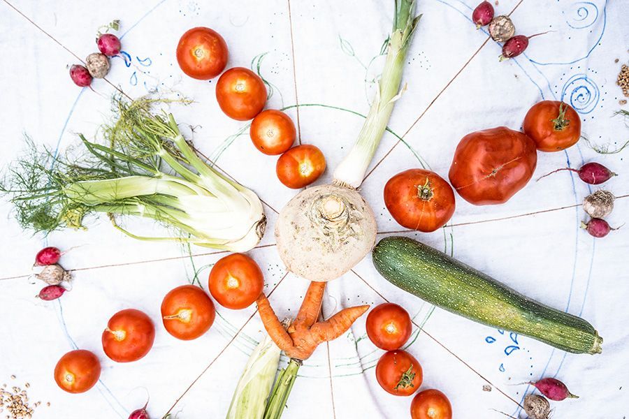 Gemüse-Mandala