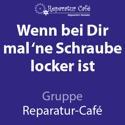 Repair-Café Claim-Kachel: