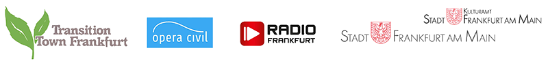 Logos Transition Town Frankfurt, Opera Civil, Radio Frankfurt, Stadt Frankfurt, Stadt Frankfurt Kulturamt