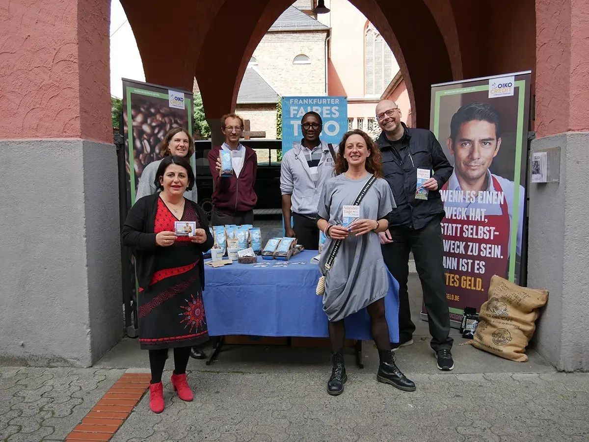 Infostand Oikocredit, Wandeltage 2021