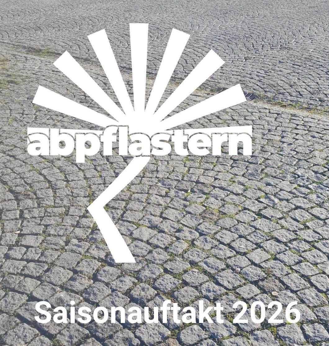 Plakat Abpflastern-Aktion