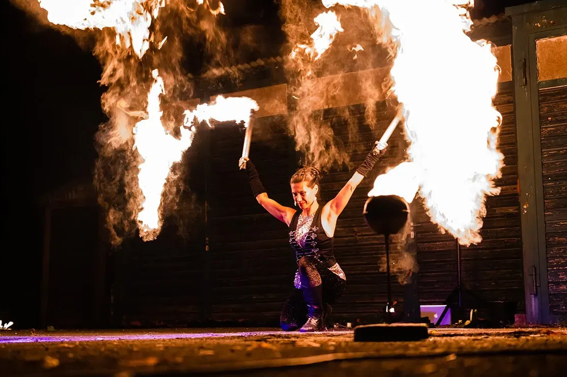 Feuershow, Keiko Schmidt, , Wandeltage 2021