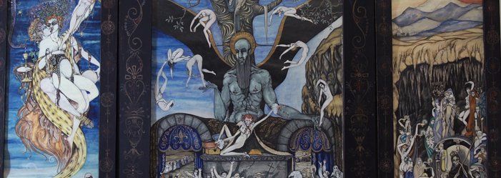 Tríptico de Antonio Juez. MUBA MUBA, historia de extremadura, Antonio Juez