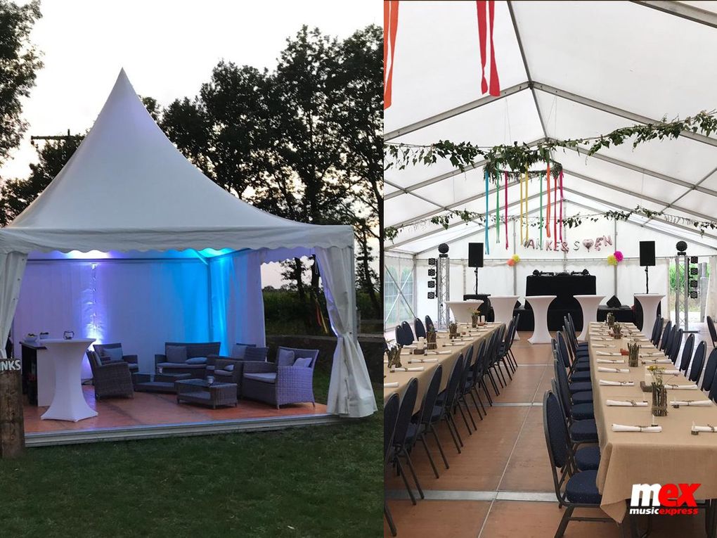 Pagoden, Zelte, Eventdekoration, event DJ für Hochzeit, Geburtstag , Abiball und Event mit Eventtechnik.