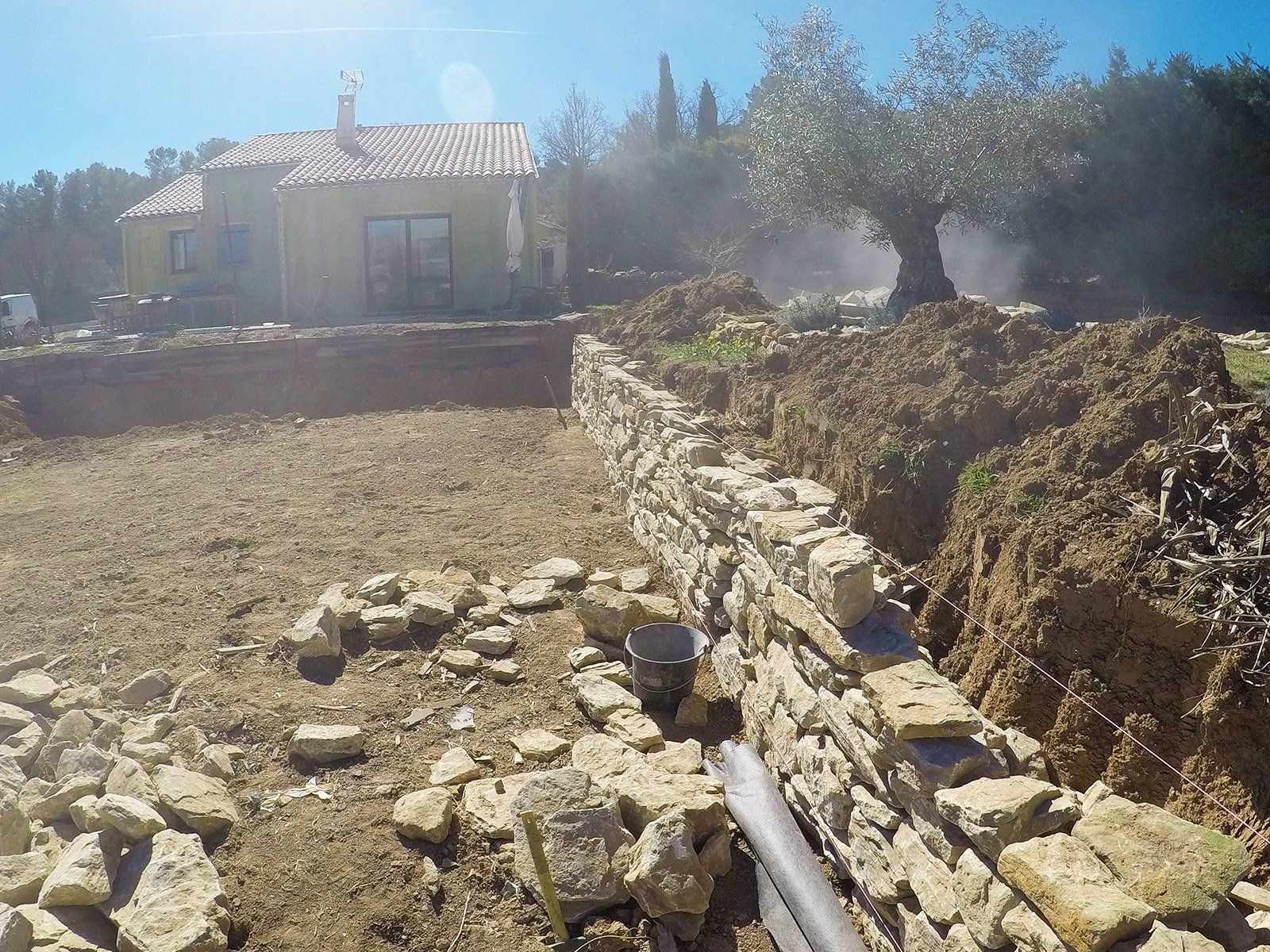 Access Vert réalisation de maçonnerie et mur en pierres sèches