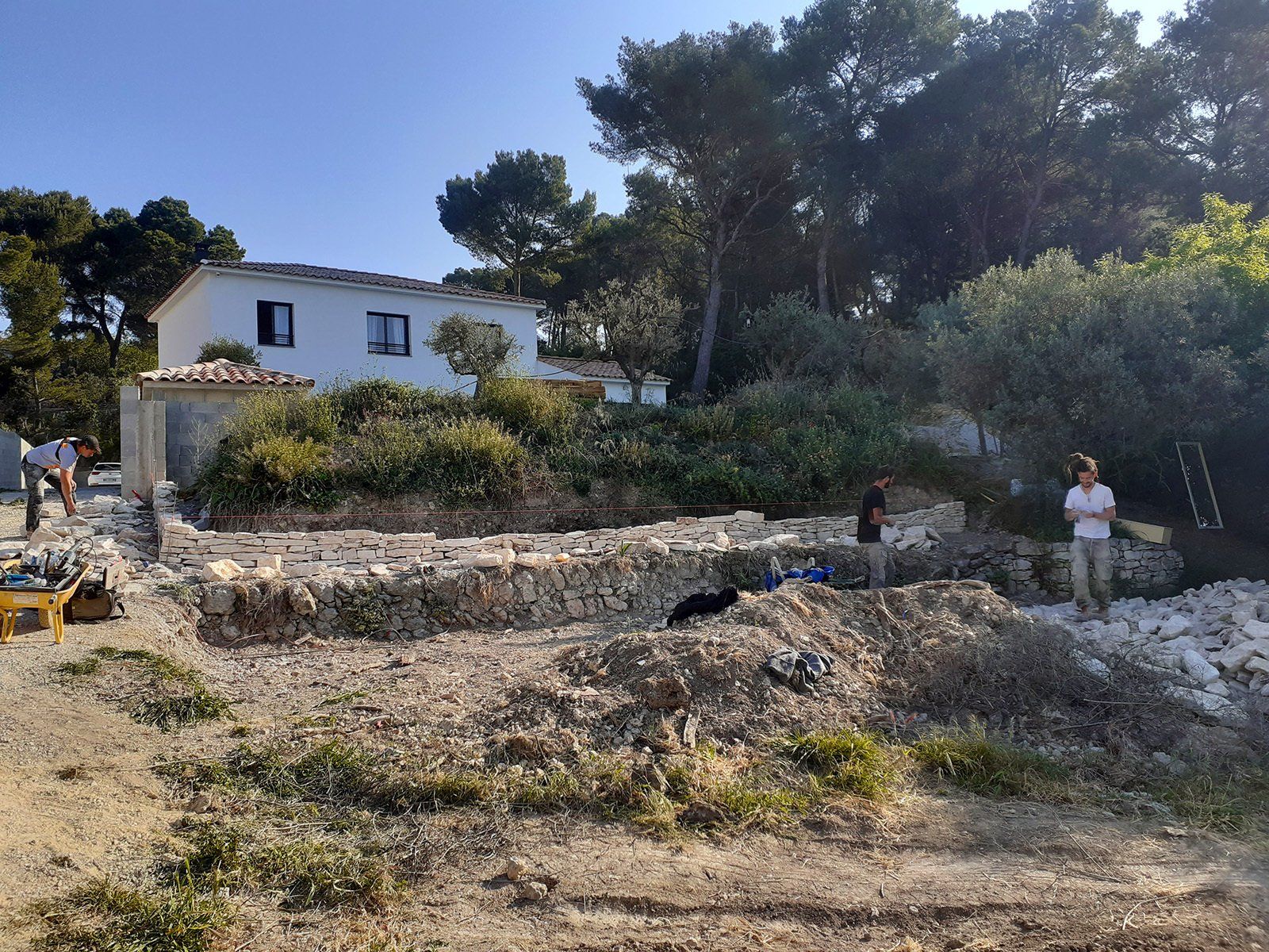 Access Vert réalisation de maçonnerie et mur en pierres sèches