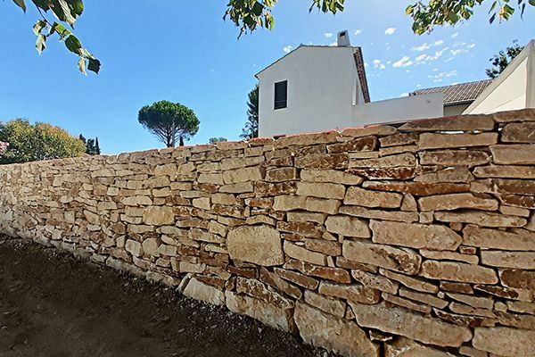 Access Vert réalisation de mur en pierres sèches