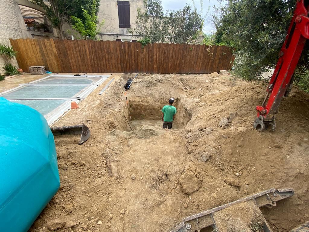 Access Vert réalisation de pose de cuve et récupération des eaux de pluie