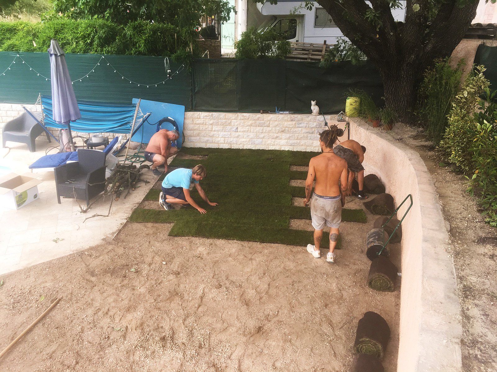 Access Vert réalisation de pose de pelouse et irrigation