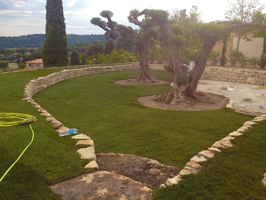 Access Vert réalisation de pose de pelouse et irrigation
