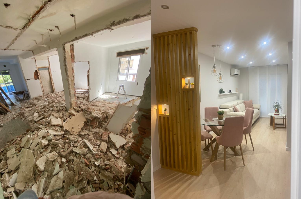 Antes y después de una reforma integral