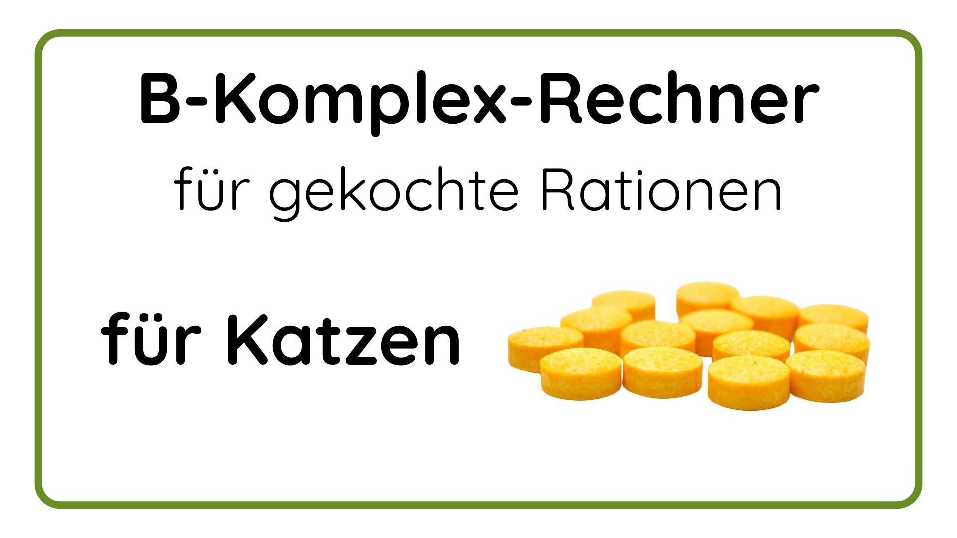 B-Komplex-Rechner für gekochte Rationen