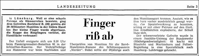 02.10.1978 Unfall im T-Bereich. Quelle: LZ
