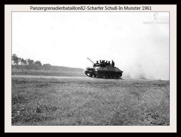 Panzergrenadierbataillon82 Scharf schießen in Munster 1961