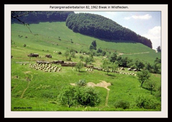 Panzergrenadierbataillon82 beim Biwak in Wildflecken.