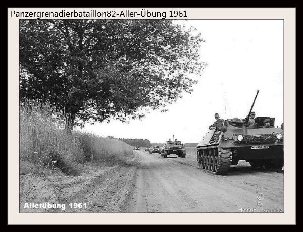 Panzergrenadierbataillon82 bei der Allerübung 1961