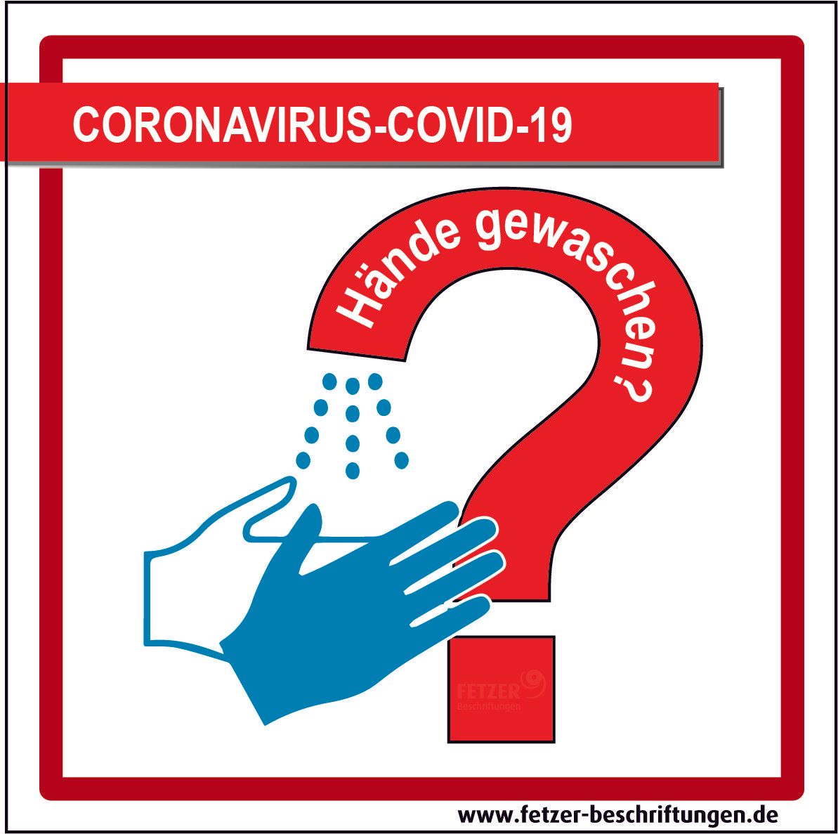 Corona Virus Hände waschen. Kostenloser Download.
