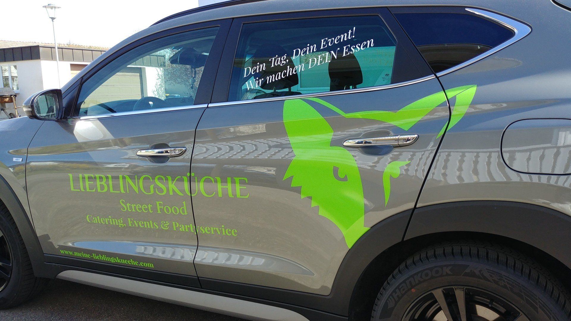 Fahrzeugbeschriftung Lieblingsküche Street Food Irndorf