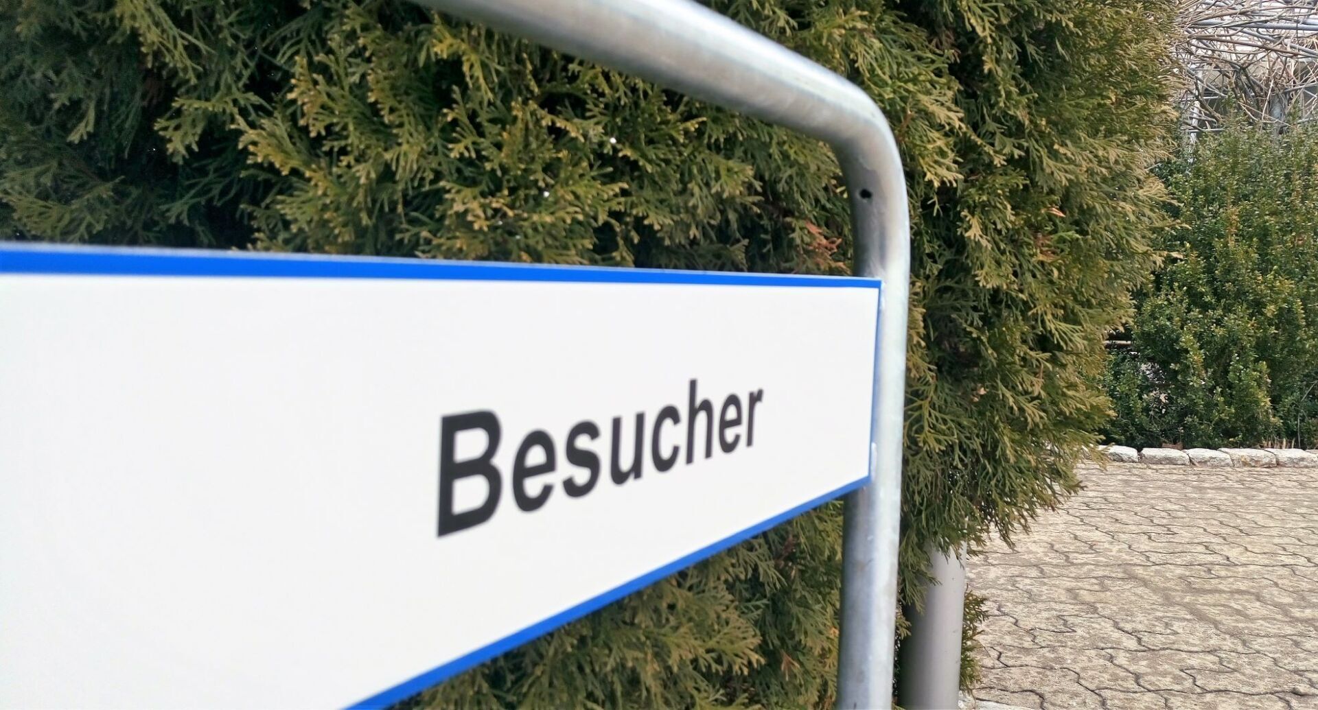 Parkplatzschild Besucher