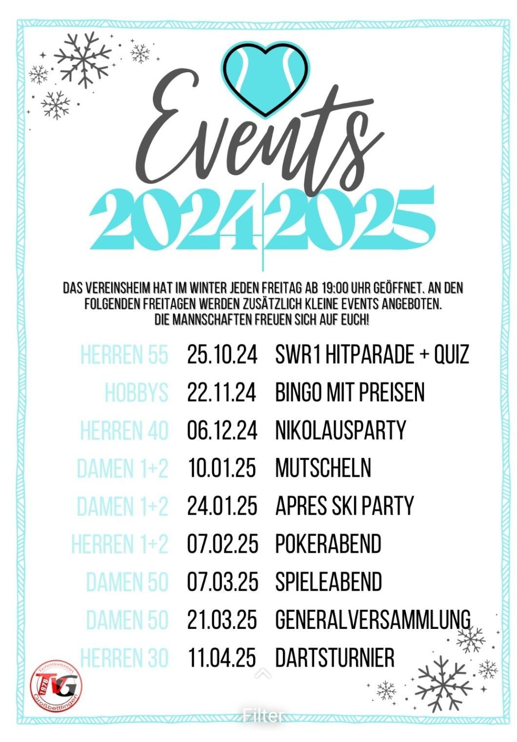 Eventkalender Winterbewirtung