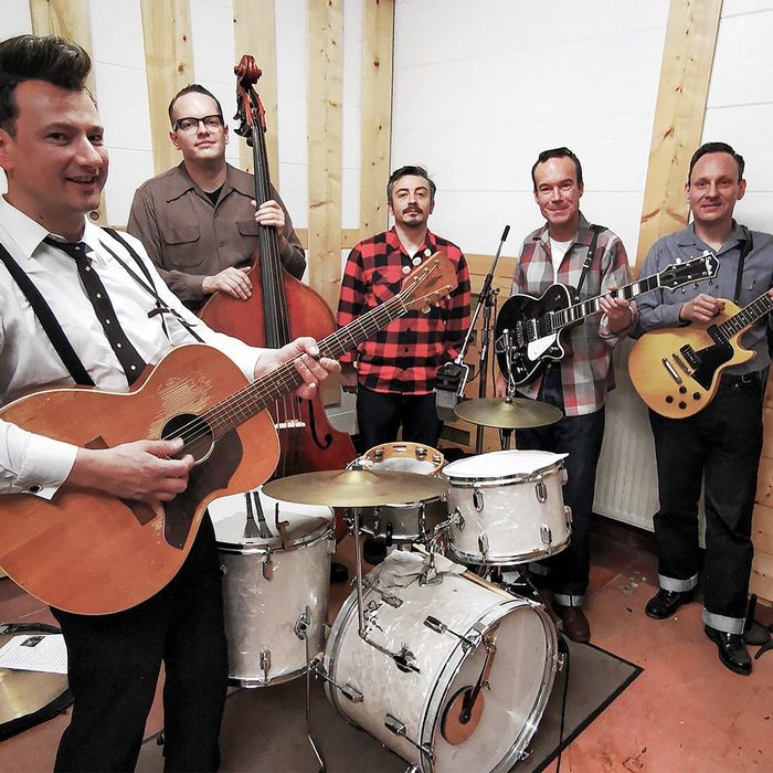 Frank Barracuda und die Roud up Boys bei den Aufnahmen zum esten Album Frank Barracuda und die Roud up Boys bei den Aufnahmen zum esten Album