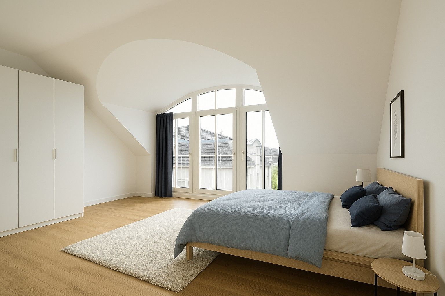 Schlafzimmer - visualisiert mit KI