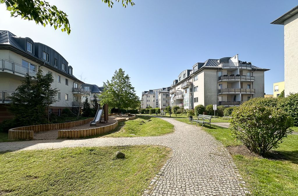 Innenhof einer Wohnungsanlage in Berlin-Niederschönhausen