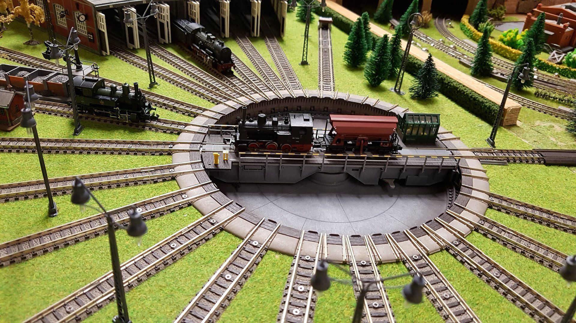 Ausschnitt N-Anlage Drehscheibe Ausschnitt N-Anlage Drehscheibe